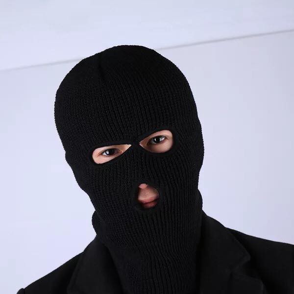 Full Face Black Ski Mask Robber Burglary Mask Shopee Philippines | My ...