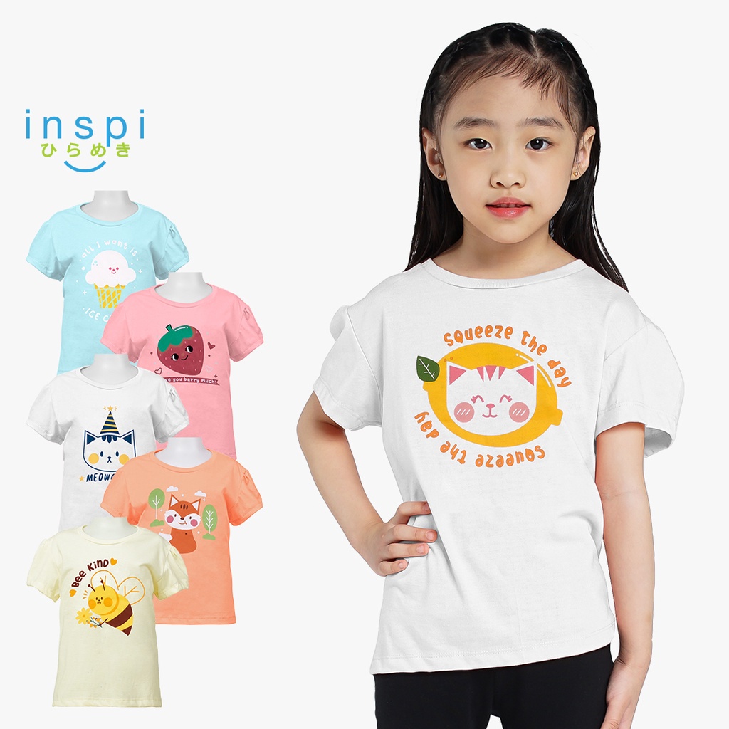 Inspi Kids Girl Shirts Collection trendy tops cute designs for Girls