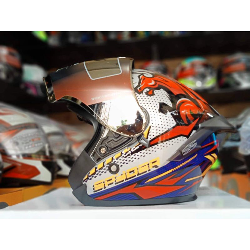 Spyder Fuel Gd Half Face Dual Visor Shopee Philippines