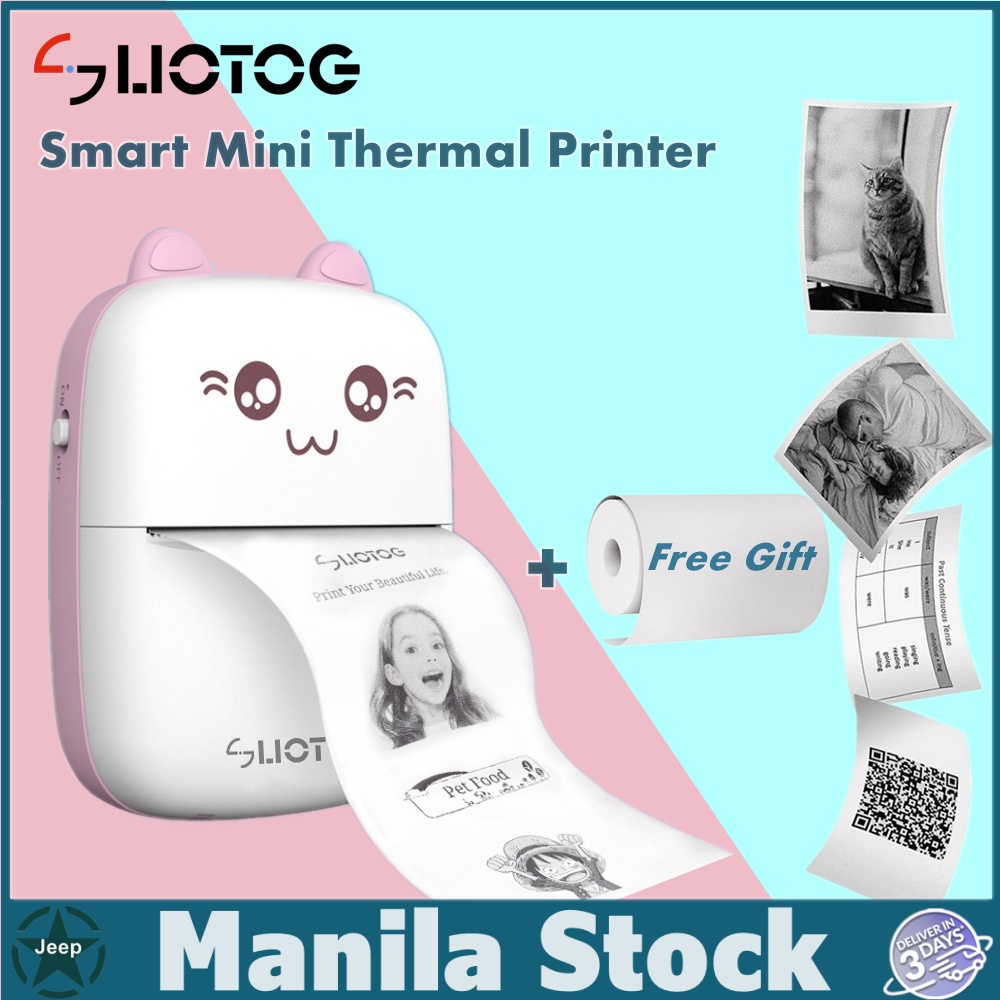 LIOTOG C9 Bluetooth Thermal Printer Photo Printer Mini Printer Label
