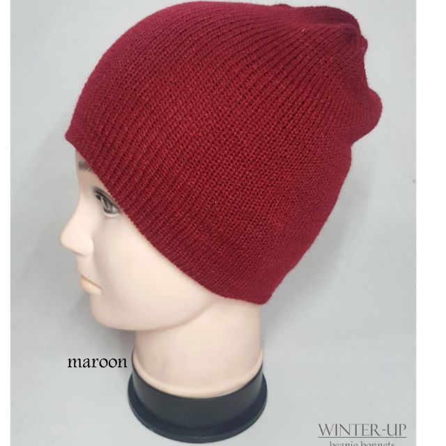 maroon beanie women