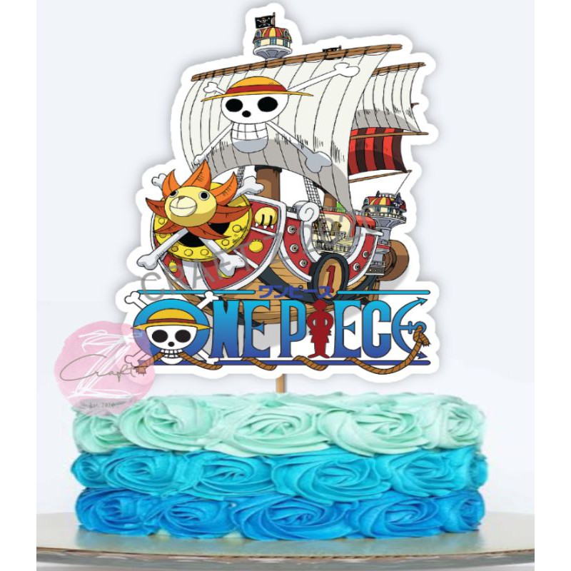 One Piece Birthday Cake Topper Printable PDF PNG Vectorency