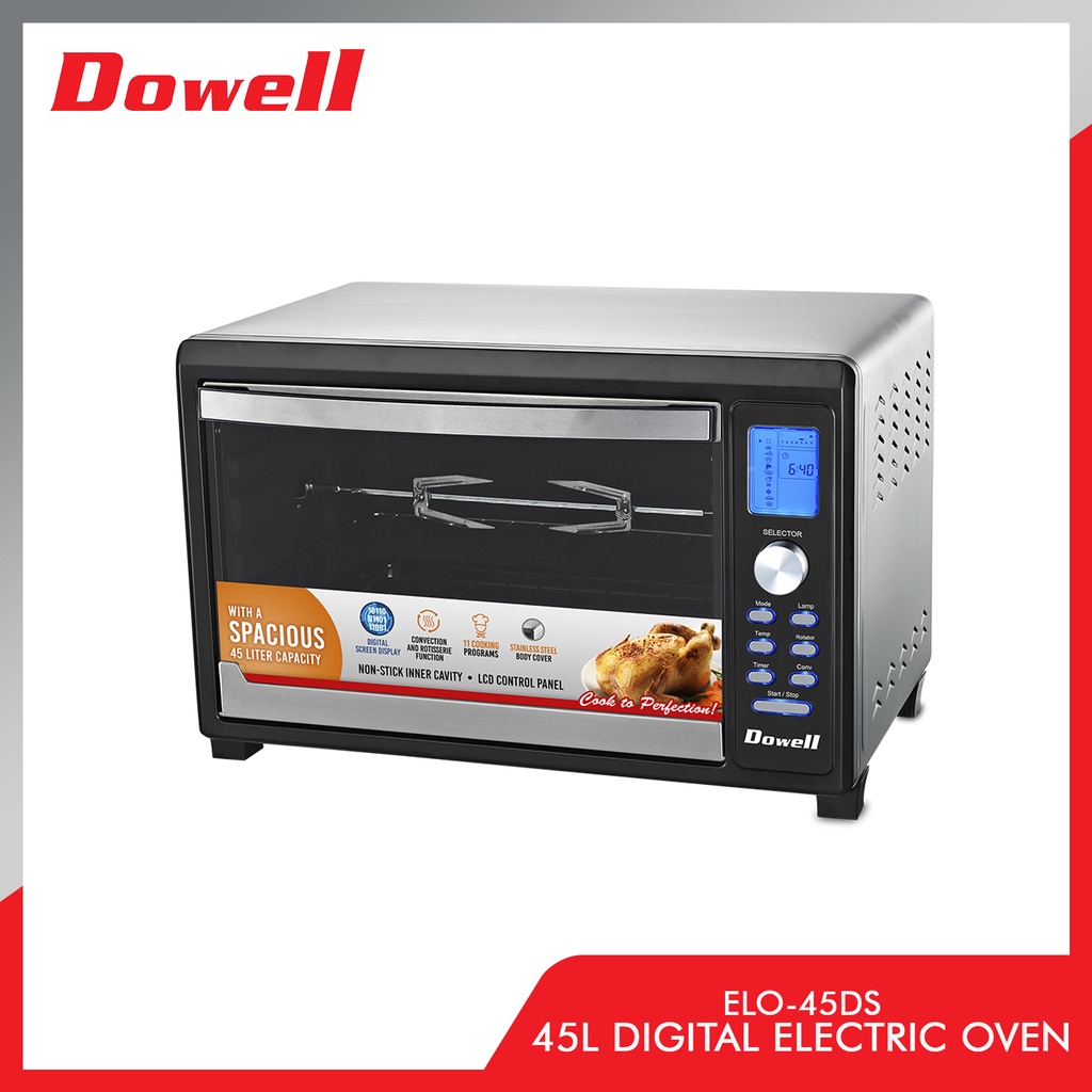 Dowell ELO45DS 45L Digital Convection and Rotisserie Function Electric