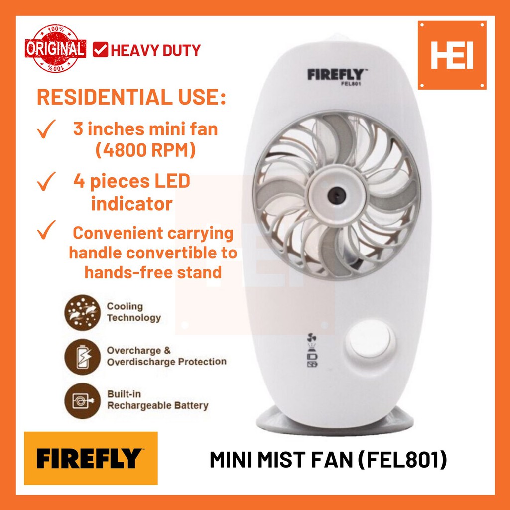 firefly portable mist fan