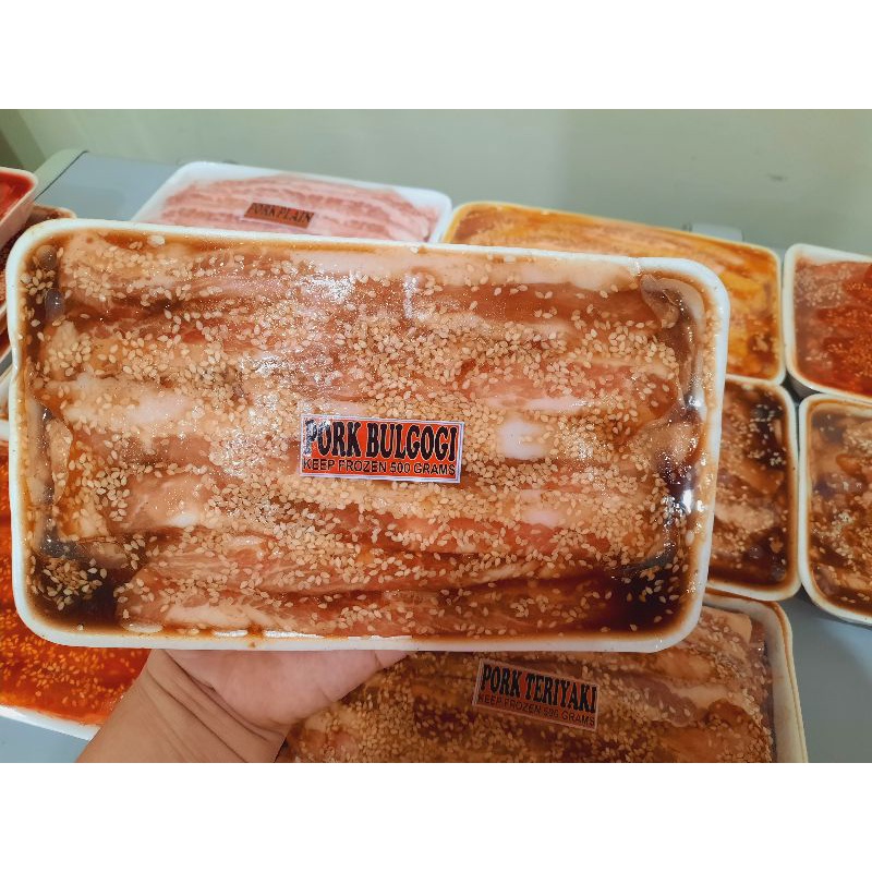 ReadyToCook Korean Pork Samgyupsal Marinated Meats presyo ₱160