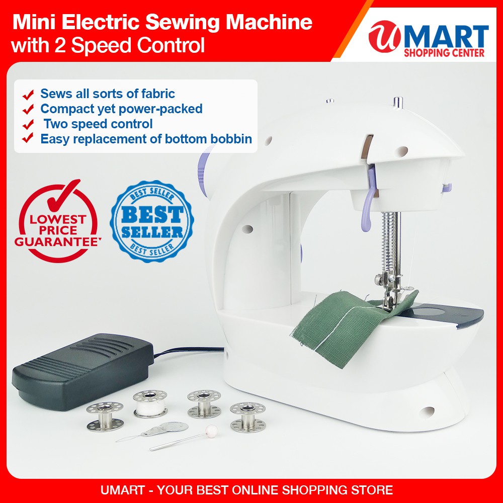 TableTop Sewing MachineMini Portable Electric Sewing Machine With 2