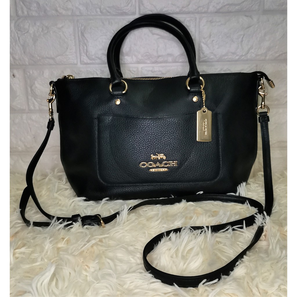 ORIGINAL COACH Black Sling Bag Handbag 12 x 7 | Shopee Philippines