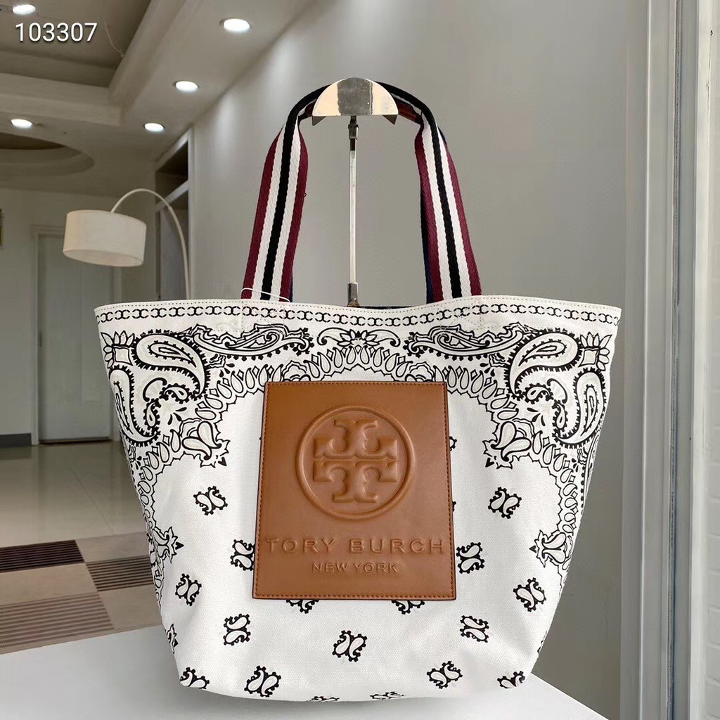 tory burch woven bag