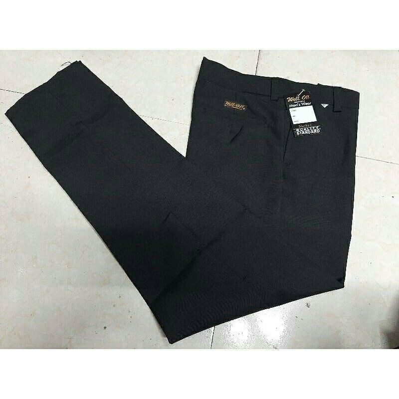 Well Off Slacks For Men Katrina Cloth Black Navy Blue Shopee Philippines