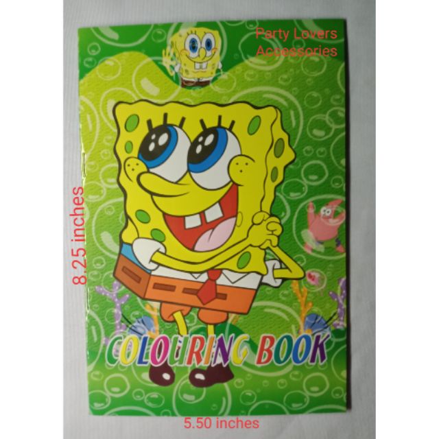 Spongebob Coloring Book / Coloring book with sticker for kids Shopee