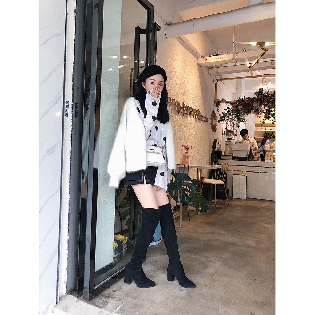 skinny leg knee high boots