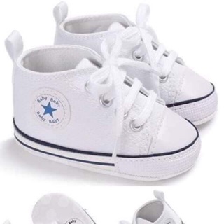 baby boy white converse