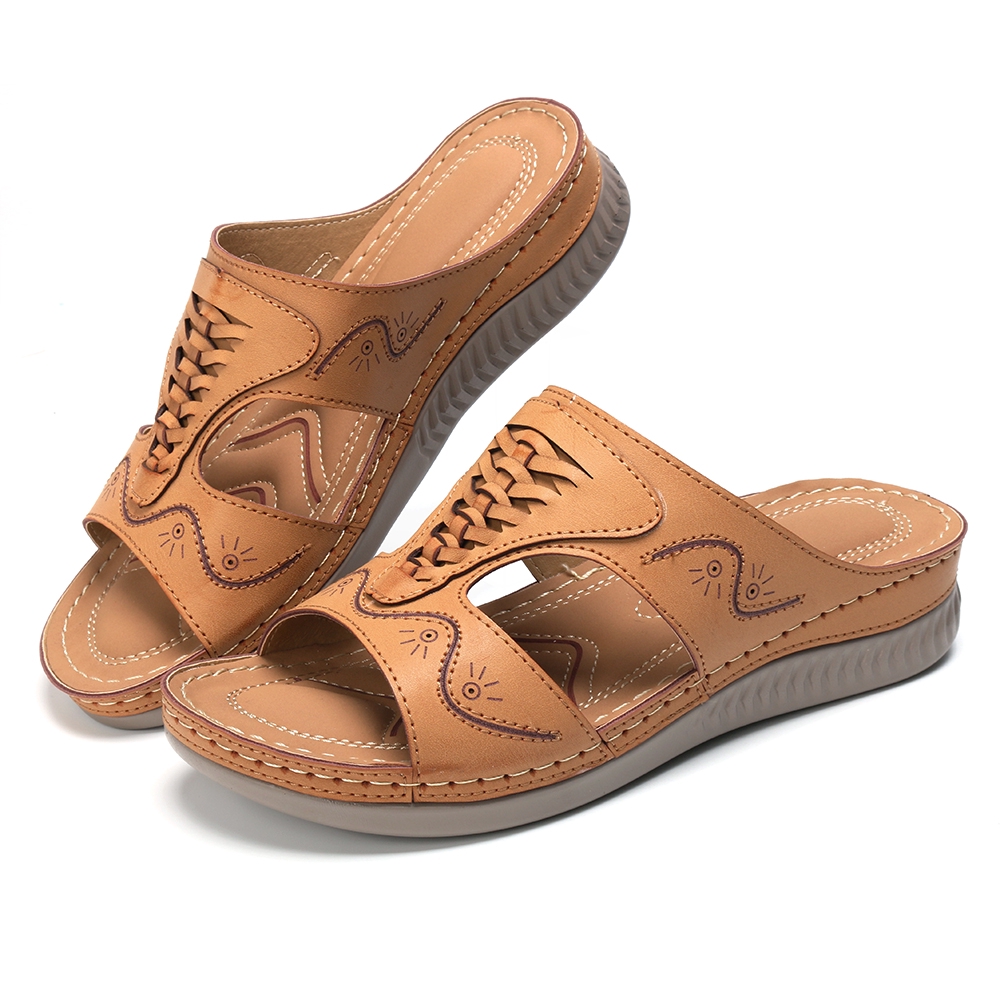 comfortable peep toe sandals