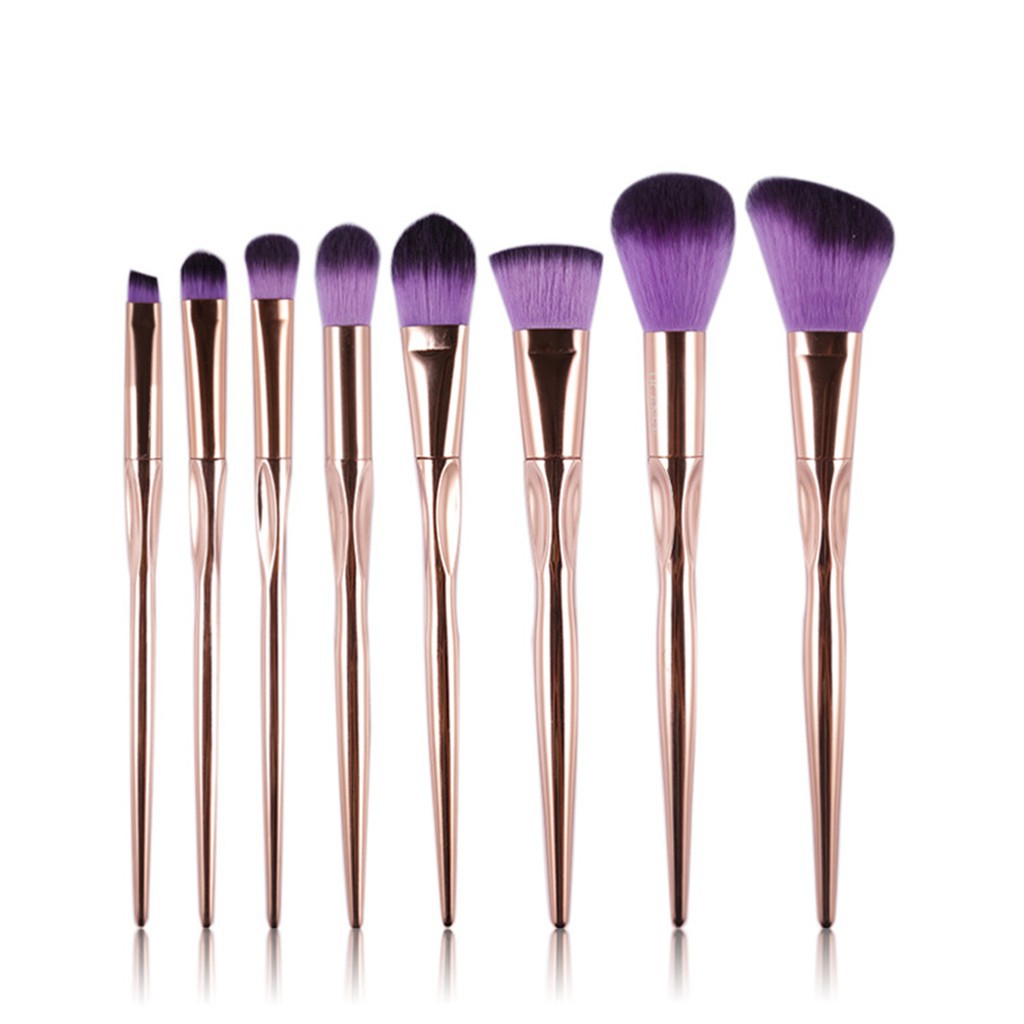 purple makeup brushes