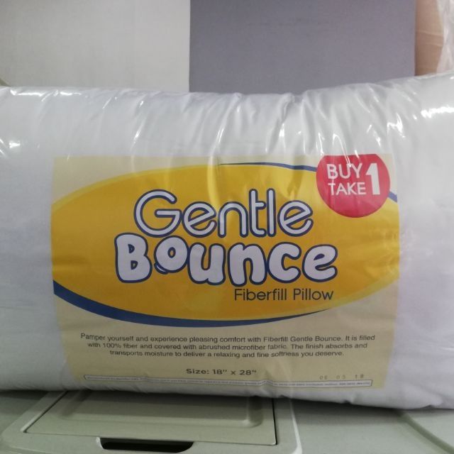 gentle bounce fiberfill pillow