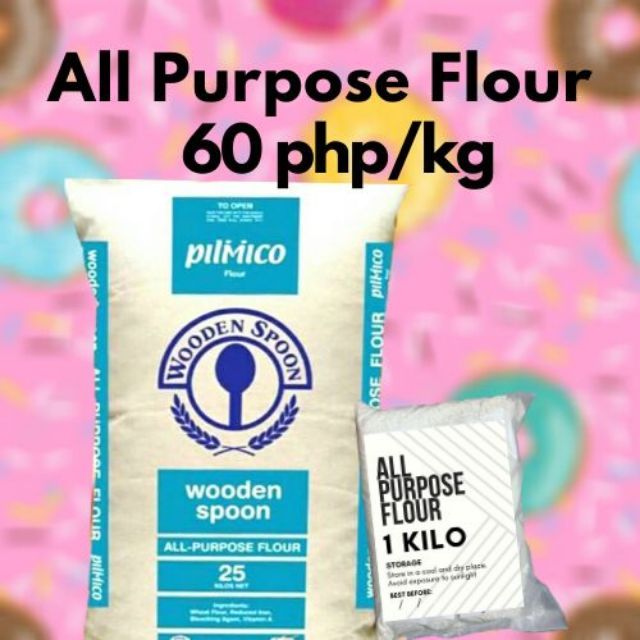 All purpose Flour Wooden Spoon 1kg (Resealable) | Shopee Philippines