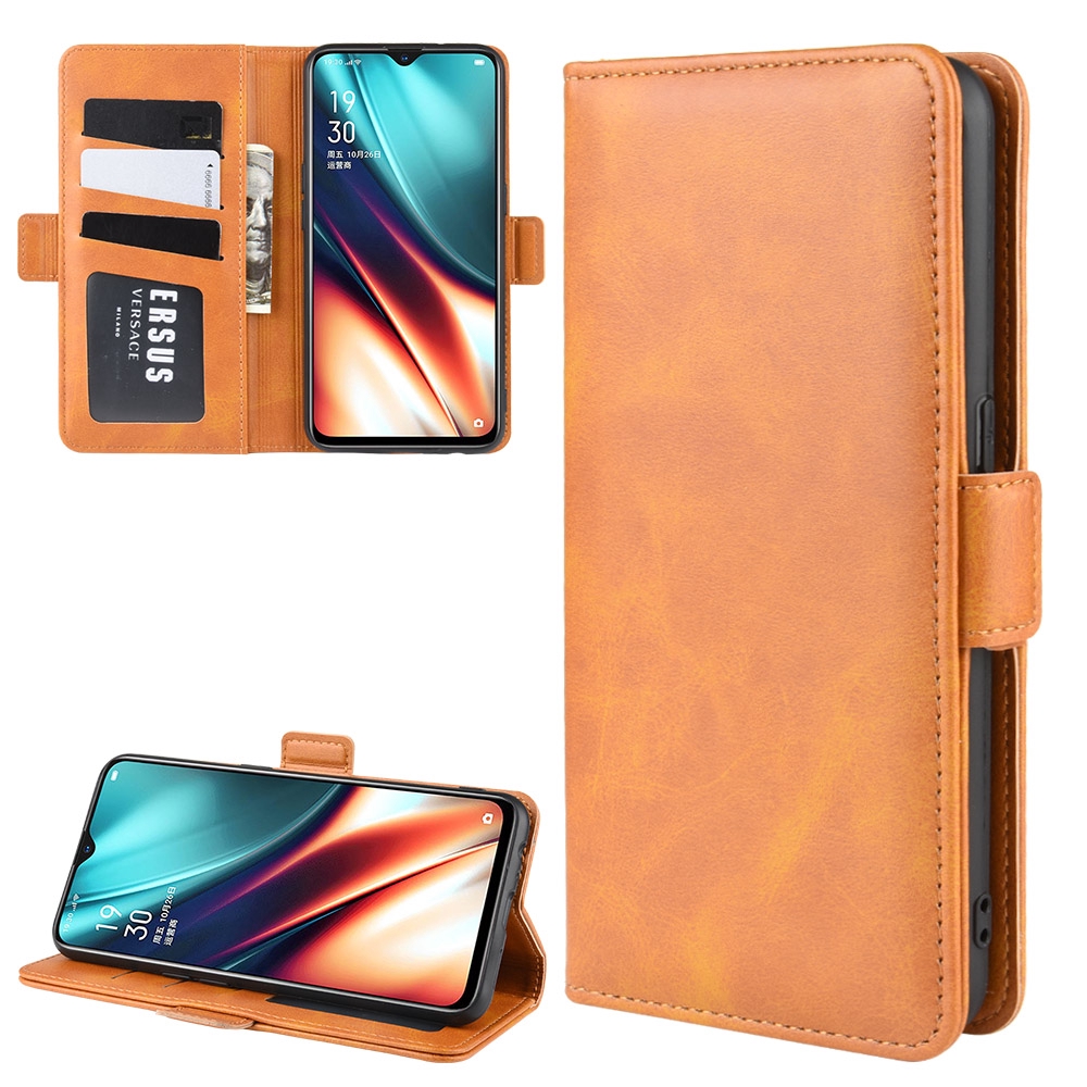Realme X2 / XT Luxury Flip Leather Wallet Phone Stand Case Cover With Double Buckle Shopee