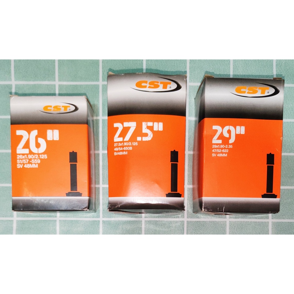 CST Tube Size 26, 27.5, 29 Schrader Valve 48mm MTB Mountain Bike