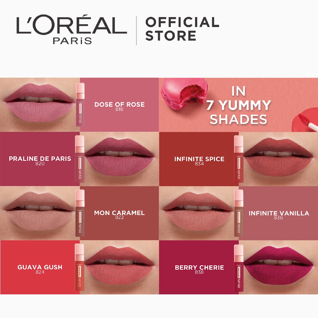 L Oreal Paris Infallible Les Macarons 16hr Liquid Lipstick