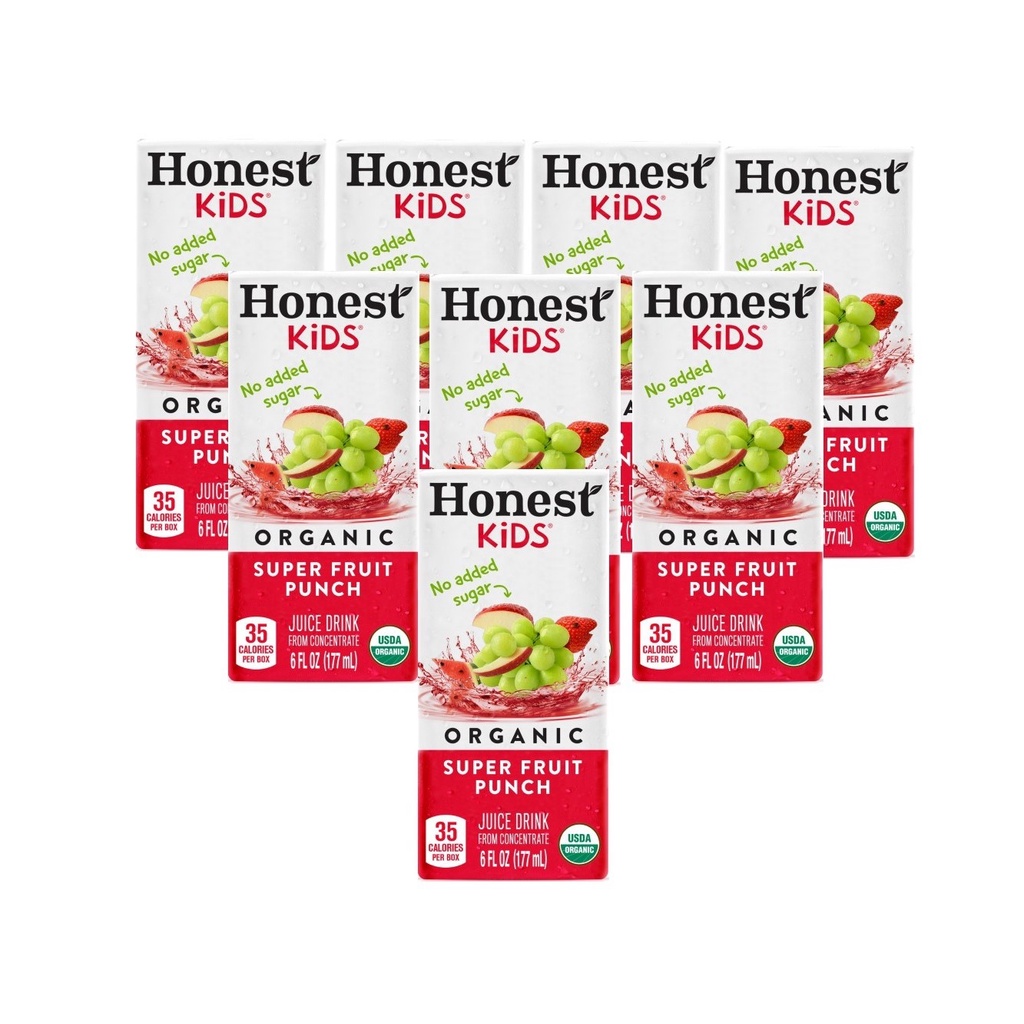 Honest Kids Super Fruit Punch Organic Juice Drink 8 X177ml Shopee