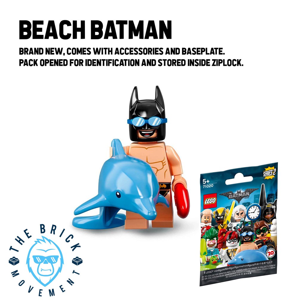 LEGO® Collectible Minifigure Series THE LEGO® BATMAN MOVIE 2: Beach Batman  Minifigure | Shopee Philippines