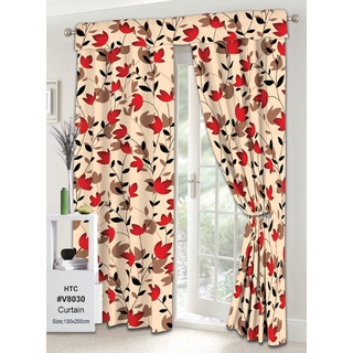 COD Curtain Red Lababo Kitchen Curtain Short Curtain (1PC) Home Living Decoration Curtains Blinds #3