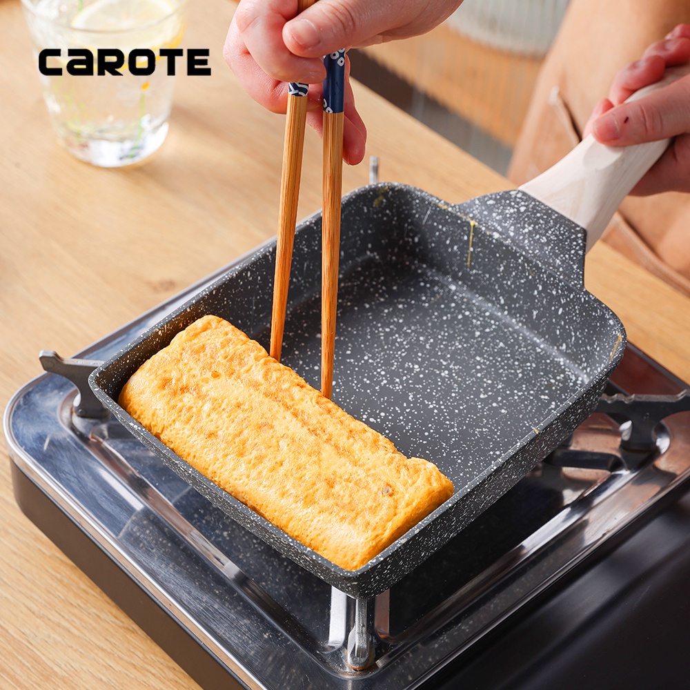 Carote Non Stick Granite Japanesestyle tamagoyaki pan Kawali Frying
