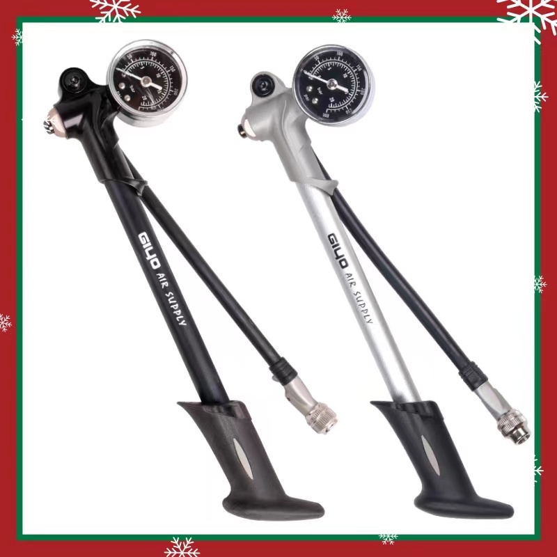 GIYO Pump 300psi High Pressure Bike Air Shock Pump Mountain Bike Bike Gauge Bomb for kids