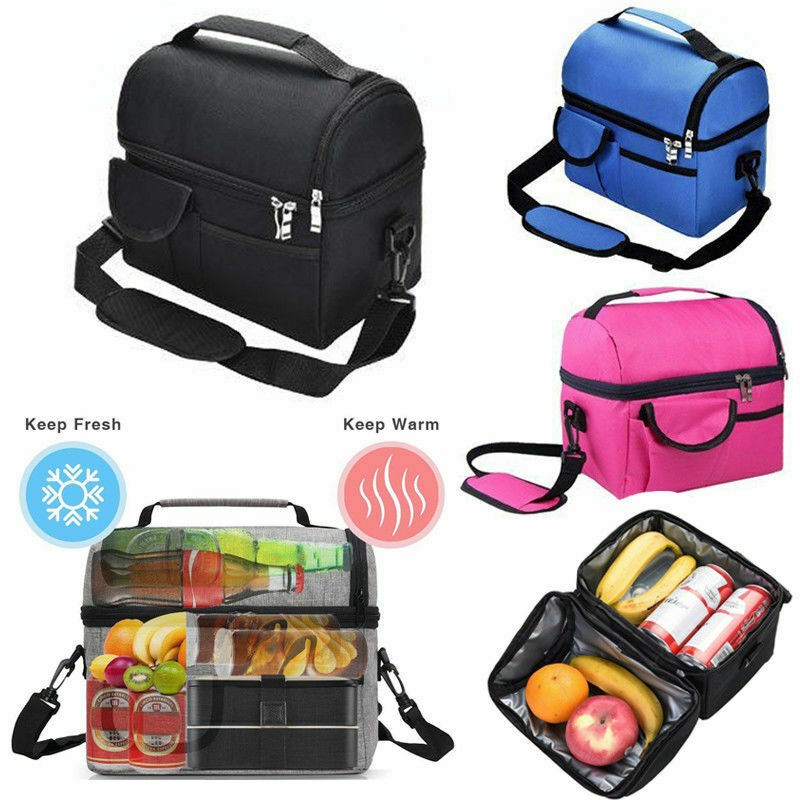 Insulated Lunch Bag Thermos Cooler 