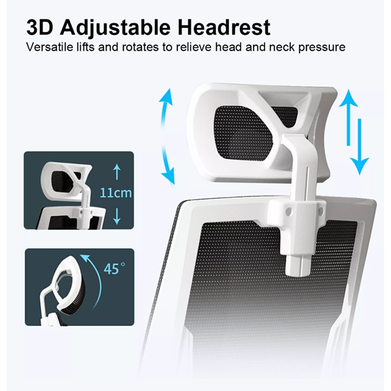 Simple Style Receptable Handrails Mesh Office Chair Comfortable ...