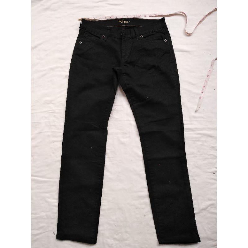 black skinny denim