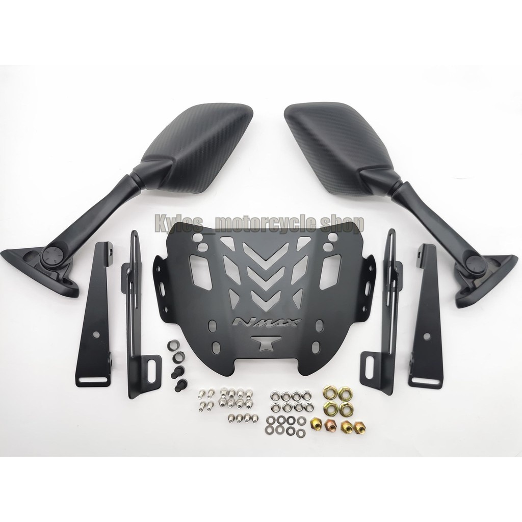 Side mirror long stem with small windshield bracket for nmax 2020 only