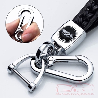 NEW Boutique Soft Sheepskin Fashion Leather Metal Car Logo Keychain Key Fob for Mitsubishi #6