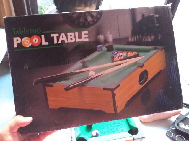 Mini Tabletop Pool Table Desktop Billiards Play Sports Kids Toys