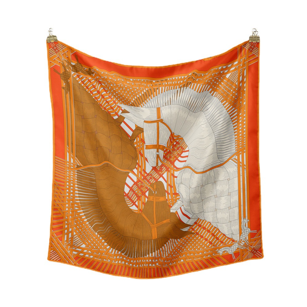 53*53CM Autumn Small Square Scarf Korean Scarf Lovely Triangle Scarf