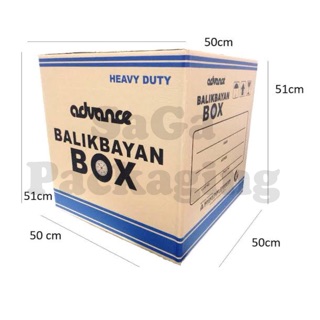 2pcs Balikbayan Box 20” x 20” (Heavy Duty) | Shopee Philippines