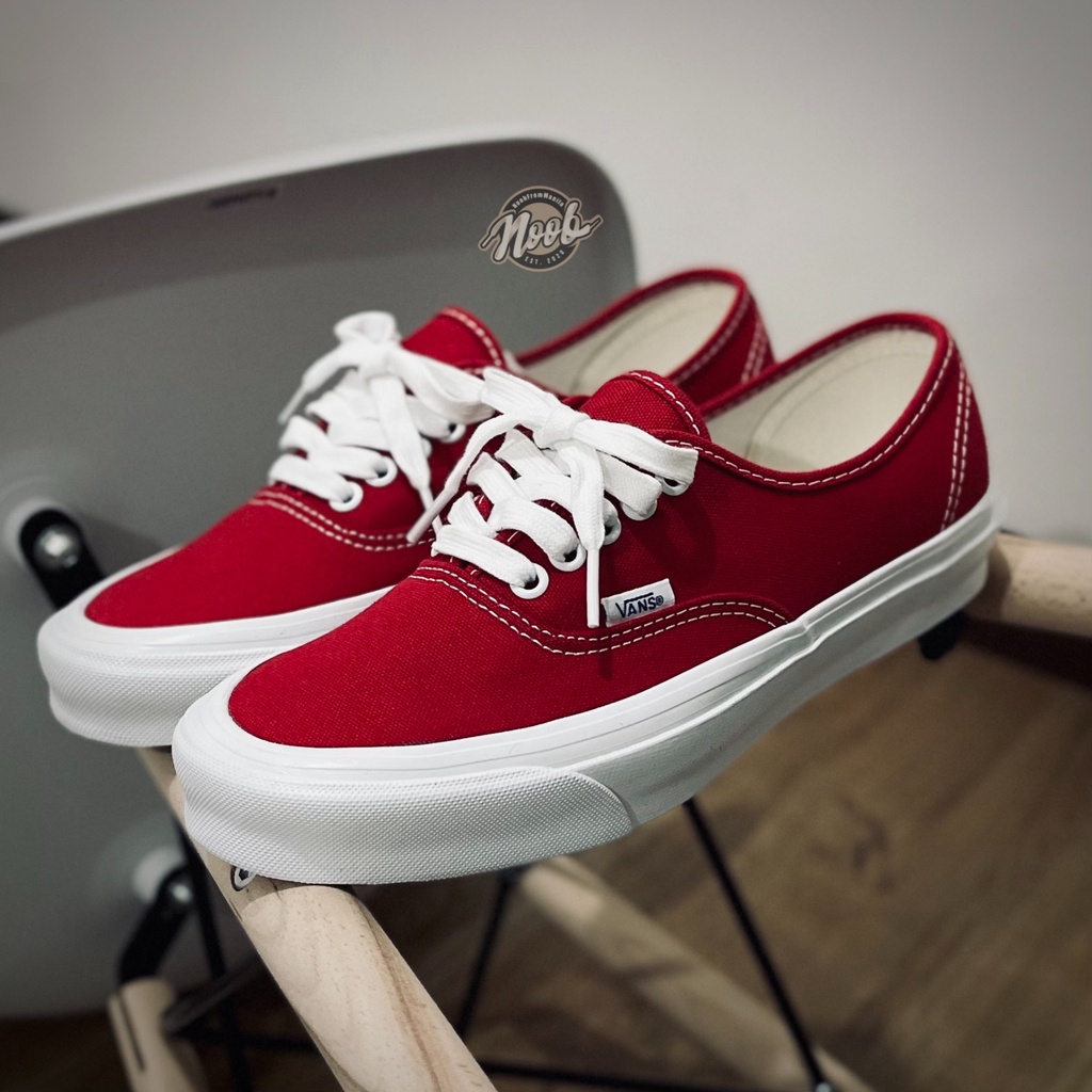 Vans Vault Og Authentic Lx Red/White SS20 | Shopee Philippines