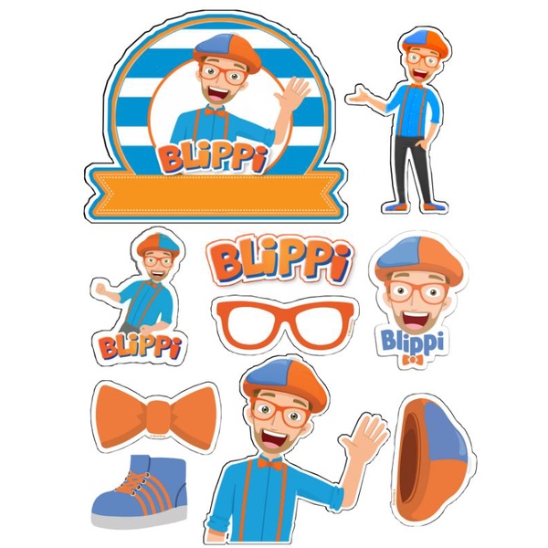 Blippi Printed Cake Topper Shopee Philippines