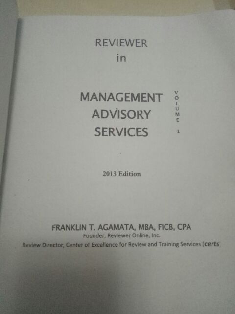 management advisory services reviewer free download