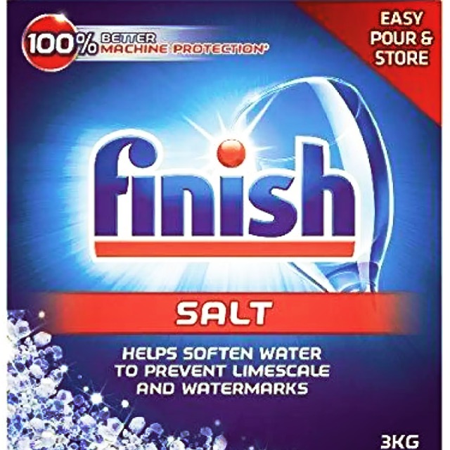 finish dishwasher water softener salt