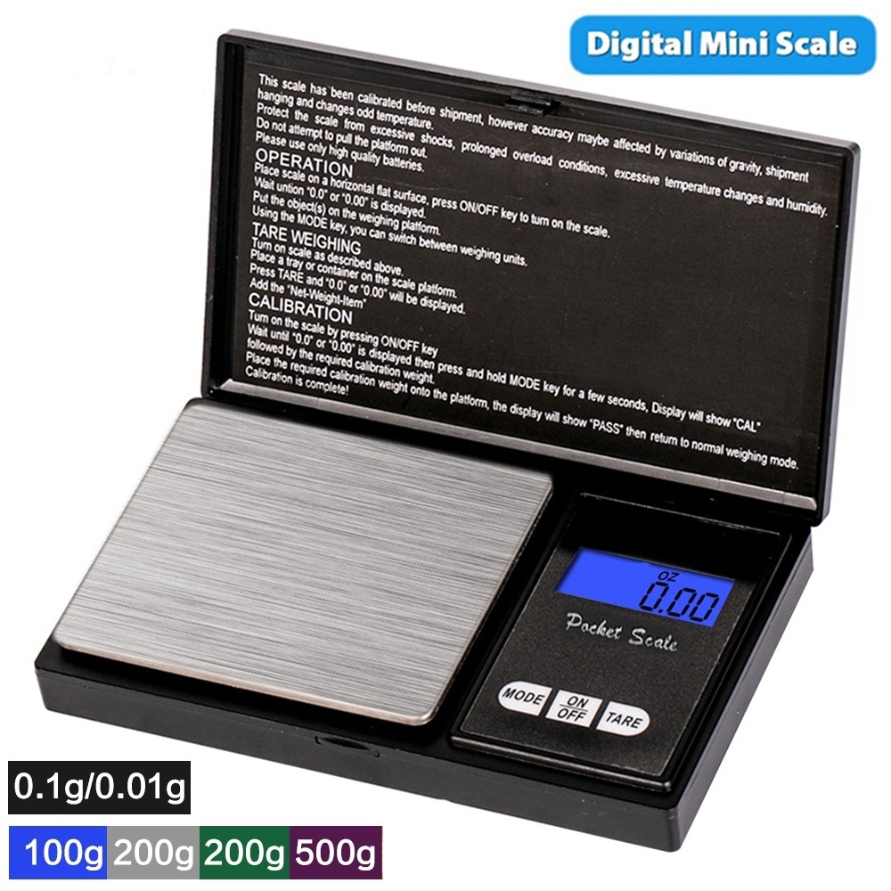 Tutoy 0.01 G-500G Électronique Pocket Mini Digital Lcd Balance Gram 