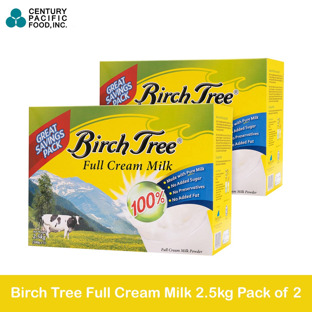 Birch Tree Full Cream Milk 2500g Pack of 2 | Shopee Philippines