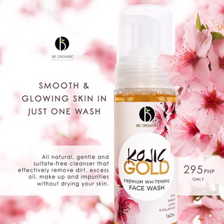 Be Organic Kojic GOLD Premium Whitening Face Wash 160ml ( Anti-Acne & Exfoliating ) #3