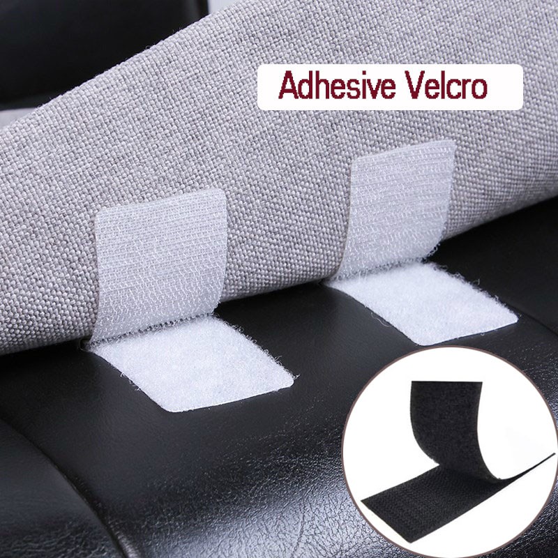 2pcs/pair Adhesive Fastener Velcro Tape, Strong Glue Hook and Loop