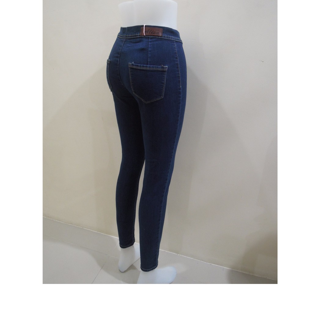 navy blue and jeans