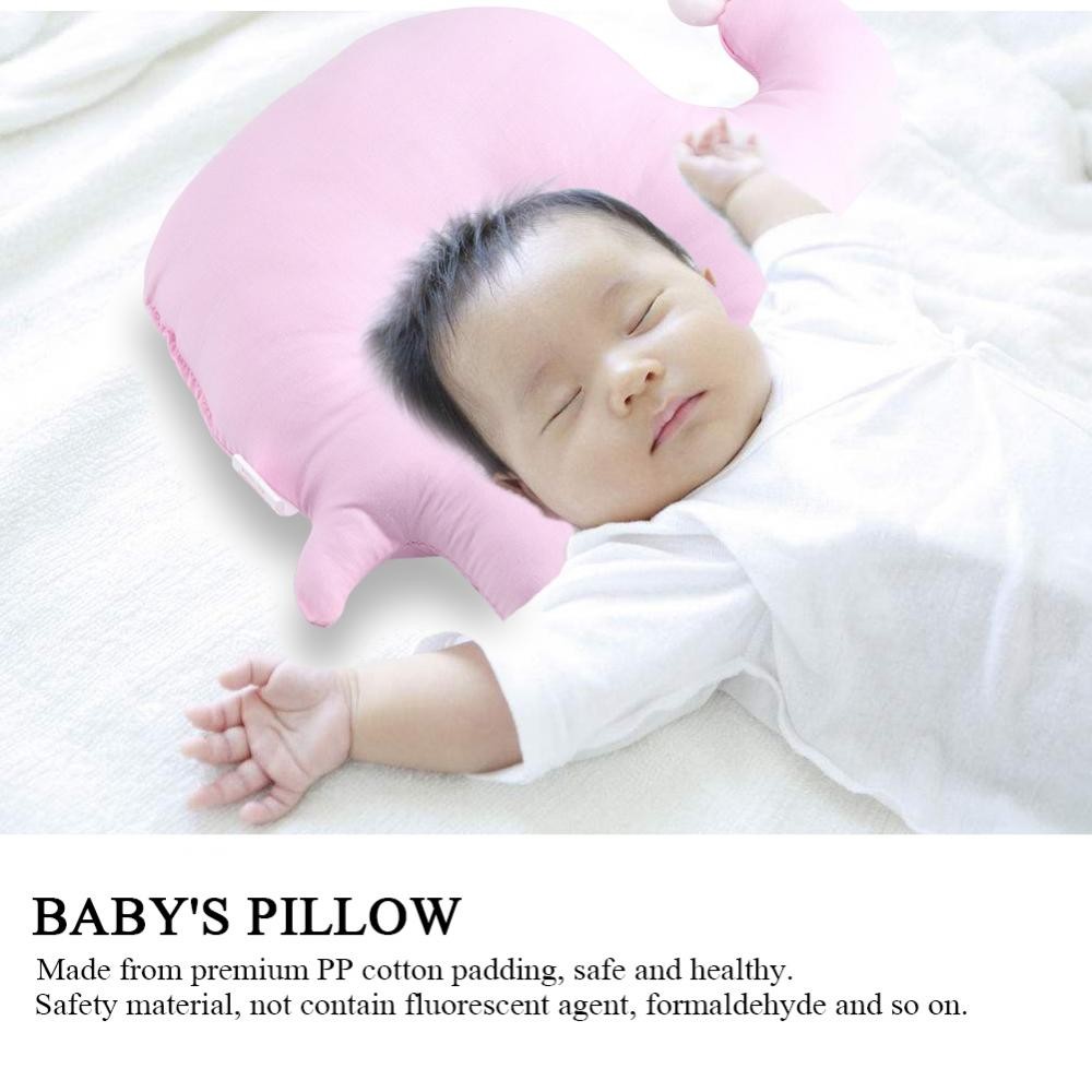 Baby S Animal Pillow Safe Support Sleep Flat Head Pillows Shopee