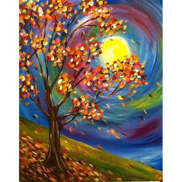 Autumn Tree 5D Diamond Painting DIY Broderie Cross Stitch Home Decor Craft