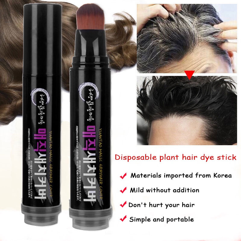 20ml Disposable Hair dyeing stick Gray Hair Color Cover Portable Hair Dye  Brush pregnant woman can | Shopee Philippines