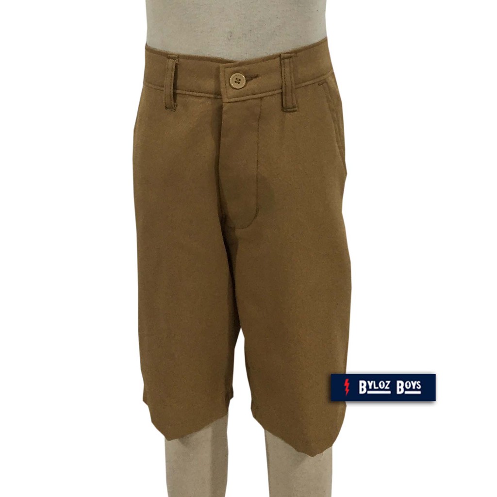 Byloz School Boys Shorts Uniform for Kids (KassidyKhaki) Shopee Philippines