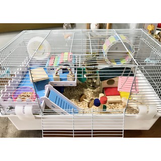 Medium & Extra Large Spacious Metal Wired Hamster Cage (Other Accessories Sold Separately)